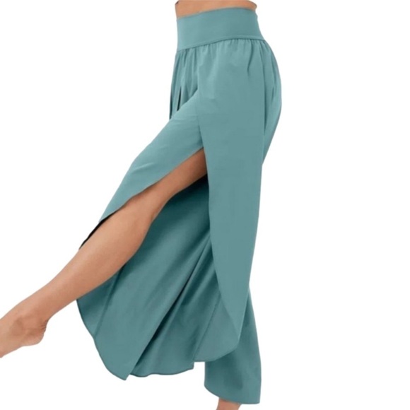 Halara Breezeful™ Palazzo Flowy Split Wide Leg Quick Dry Casual Pants. - Picture 2 of 12